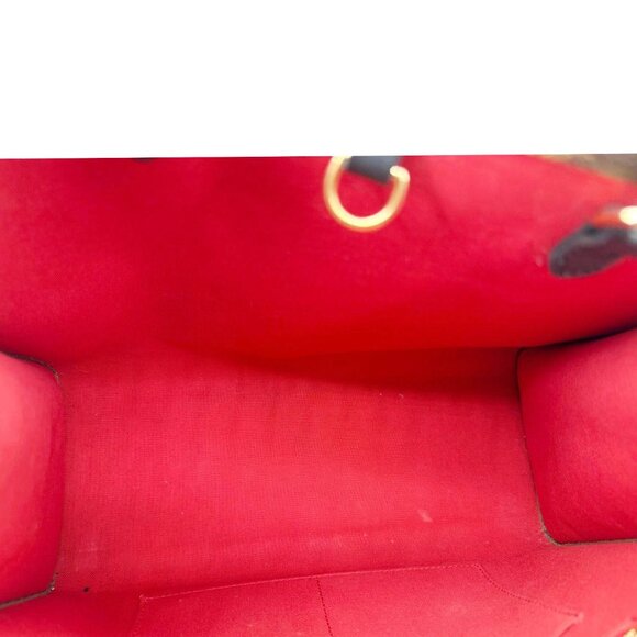 Louis Vuitton  Onthego MM Giant Monogram Reverse Canvas Tote Bag Brown - Picture 11 of 12